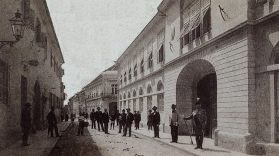 Gornji grad, Opatička ulica 1900-ih godina